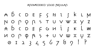 Archaeodeco Solid Regular Specimen