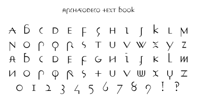 Archaeodeco Text Book Specimen