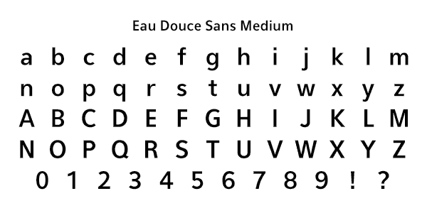 Eau Douce Sans Medium Specimen