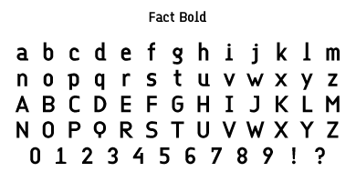 Fact Bold Specimen