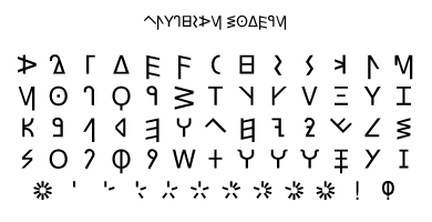 Glyphian Modern Specimen