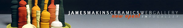 James Makins ceramics web gallery now open in YOGallery