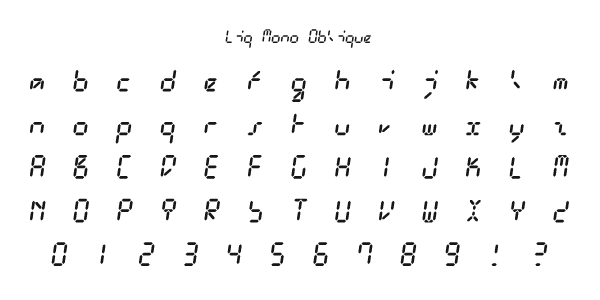 Liq Mono Oblique Specimen
