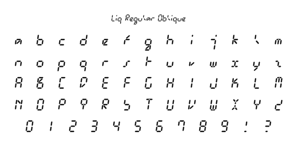 Liq Regular Oblique Specimen