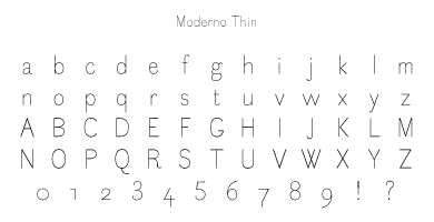 Moderno Thin Specimen