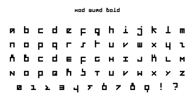 Mod Quad Bold Specimen