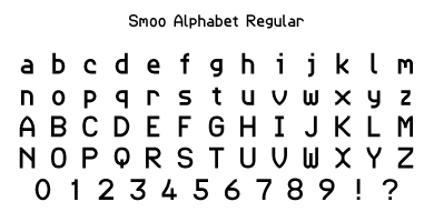 Smoo Alphabet Regular Specimen