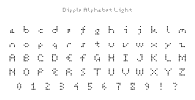 Dipple Alphabet Light Specimen