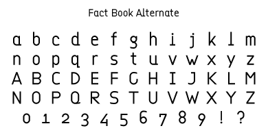 Fact Book Alternate Specimen