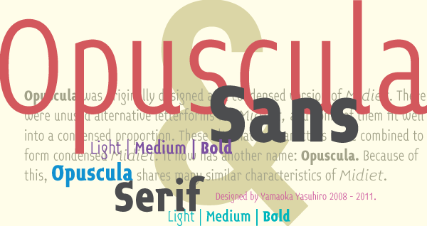Opuscula Sans & Serif